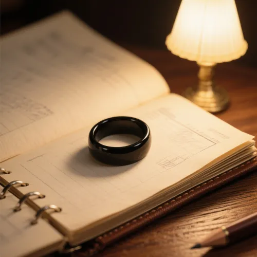 Close-up of enhanced obsidian patterns under magnetic influence