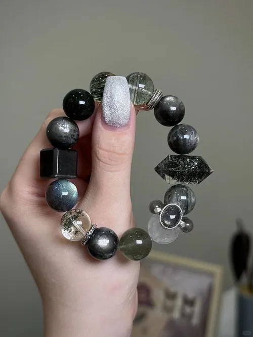 Close-up of translucent obsidian edge with light passing through