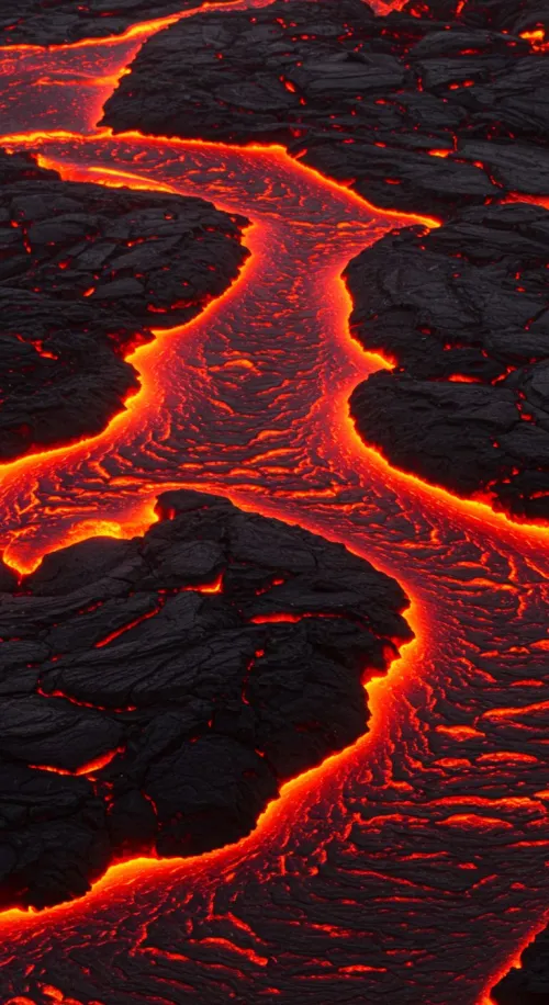 Cupped hands holding broken obsidian beads with sunlight shining through