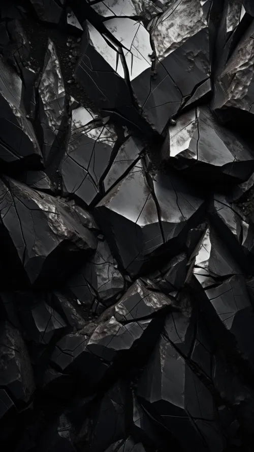 Obsidian stone held in palm during meditation