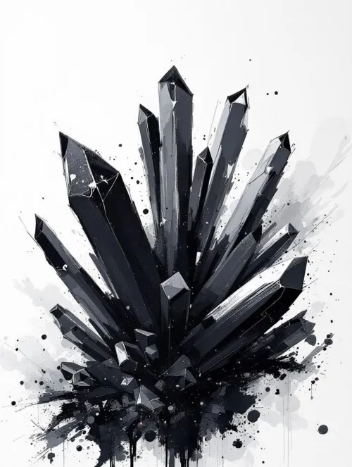 Snowflake obsidian meditation altar arrangement